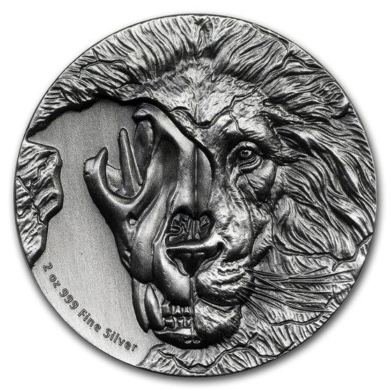 2018 Niue 2 oz Antique Silver Beasts Skull (Asiatic Lion) 2018 Niue 2 oz Antique Silver Beasts Skull (Asiatic Lion)